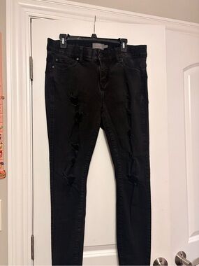 torrid Black Ripped Skinny Jeans
